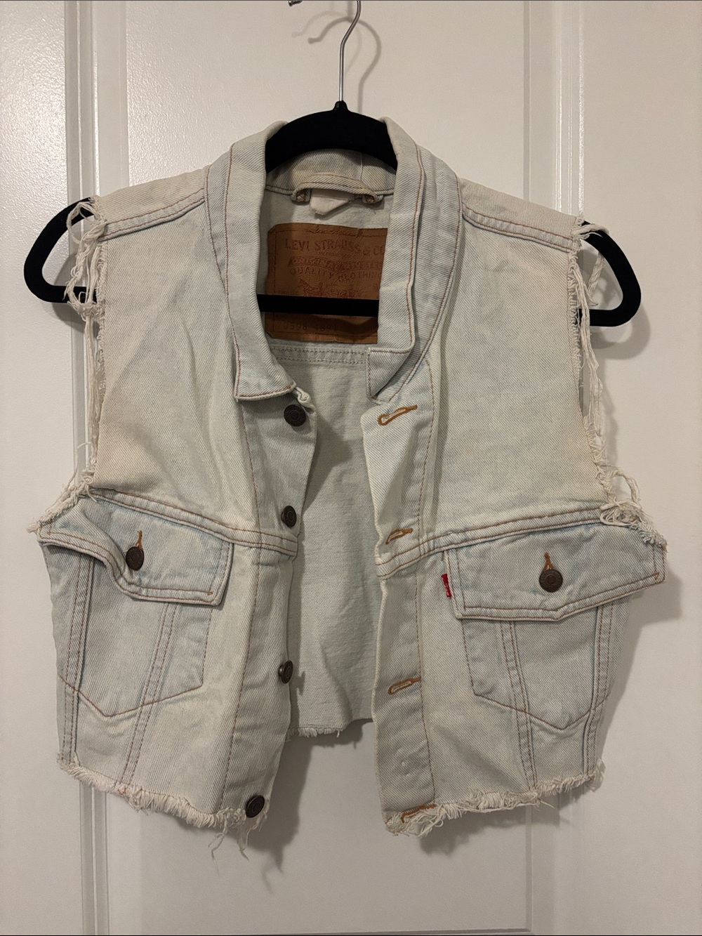 Levi's Distressed Denim Vest